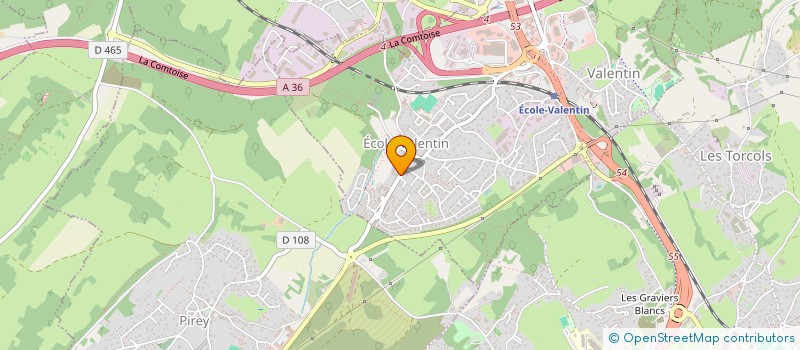 localisation de l'entreprise SODOC  ECOLE-VALENTIN