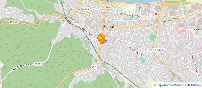 localisation de l'entreprise SODOYER ET FILS à ELBEUF