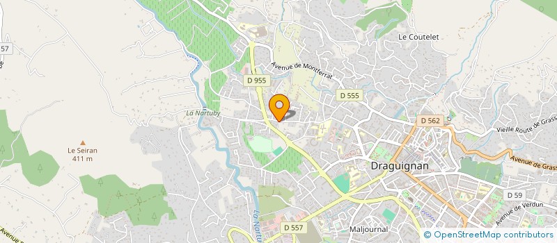 localisation de l'entreprise SODRAIM à DRAGUIGNAN