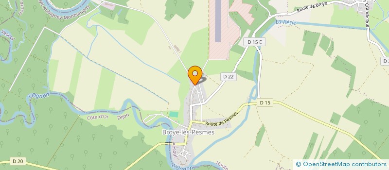 localisation de l'entreprise SODRAMEC à BROYE-AUBIGNEY-MONTSEUGNY