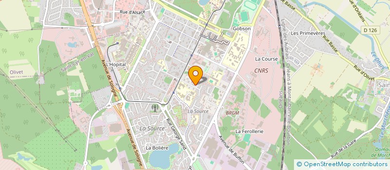 localisation de l'entreprise SODREP EURL à ORLEANS