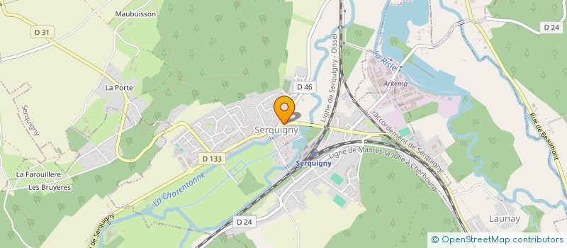 localisation de l'entreprise SODUBAT  SERQUIGNY