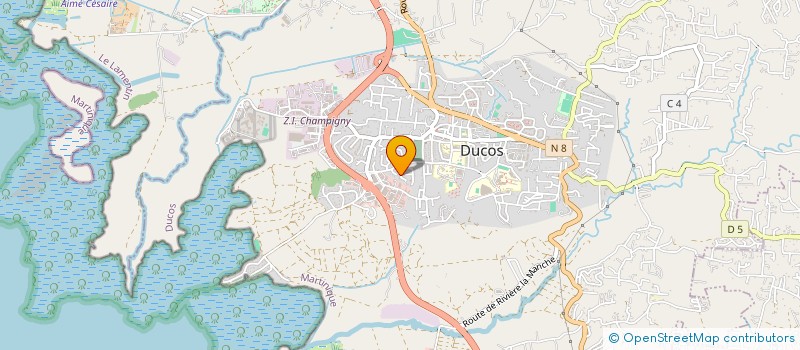 localisation de l'entreprise SODUTRA - SOC DUCOSS DE TRAV PUBL à DUCOS