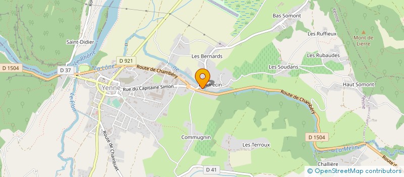 localisation de l'entreprise SODYEN à YENNE