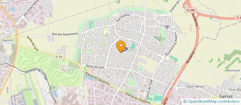 localisation de l'entreprise SOELHA  CHASSIEU