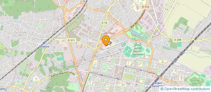 localisation de l'entreprise SOELINE  SARCELLES