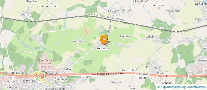 localisation de l'entreprise SOENA  PLOEREN