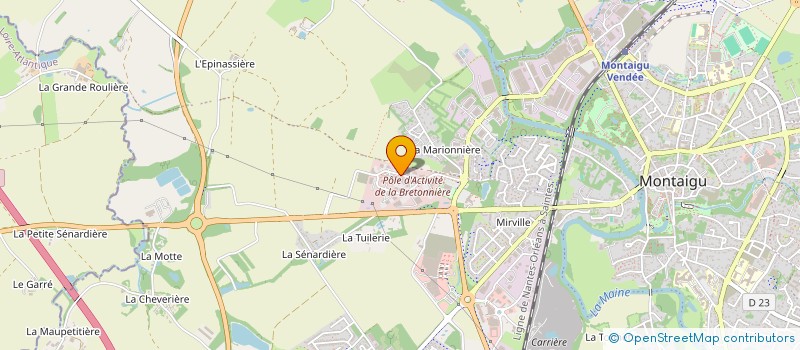 localisation de l'entreprise SOENNO à MONTAIGU-VENDEE