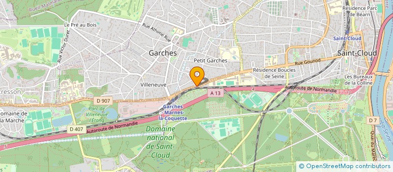 localisation de l'entreprise SOENVI à GARCHES