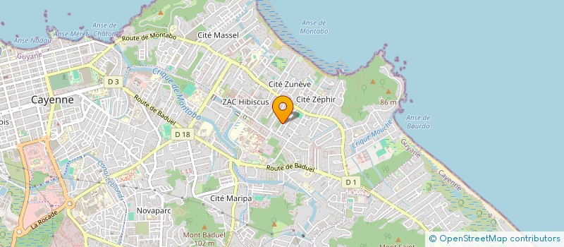 localisation de l'entreprise SOEROTOUL  CAYENNE