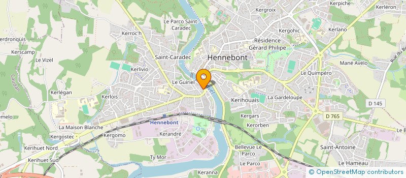 localisation de l'entreprise SOEUR  HENNEBONT