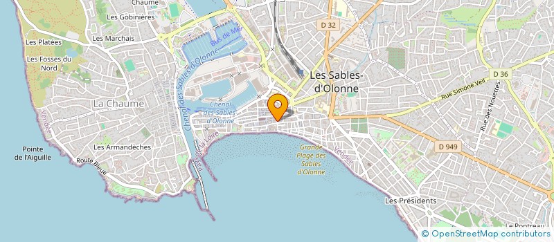localisation de l'entreprise SOEUR FRERE à LES SABLES-D'OLONNE