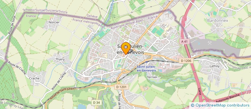 localisation de l'entreprise SOEUR SAINT-MAURICE  SAINT-JULIEN-EN-GENEVOIS