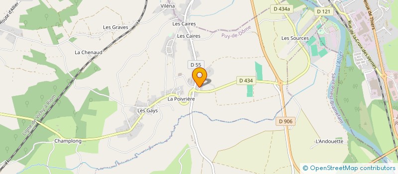 localisation de l'entreprise SOEURS DE JEANNE DELANOUE  SAINT-SYLVESTRE-PRAGOULIN