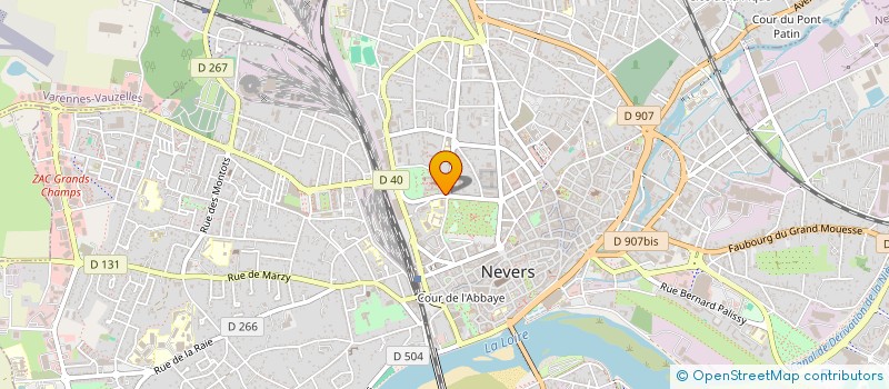 localisation de l'entreprise SOEURS DE LA CHARITE à NEVERS