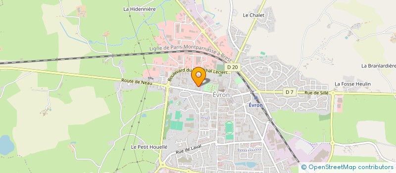 localisation de l'entreprise SOEURS DE LA CHARITE  EVRON