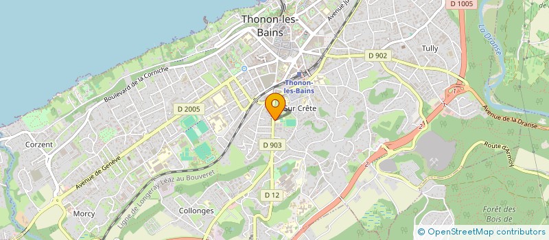 localisation de l'entreprise SOEURS DE LA CHARITE à THONON-LES-BAINS