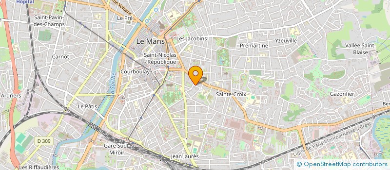 localisation de l'entreprise SOEURS DE LA CHARITE N D EVRON  LE MANS