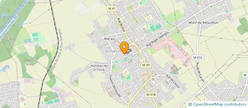localisation de l'entreprise SOEURS DE LA PROVIDENCE SOINS à ANNŒULLIN