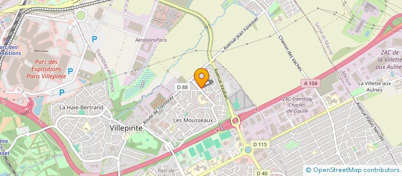localisation de l'entreprise SOEURS SD à VILLEPINTE