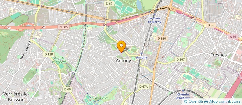 localisation de l'entreprise SOEURS ST JOSEPH DE CLUNY   A7 à ANTONY