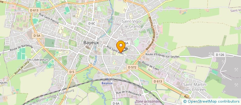 localisation de l'entreprise SOEURSBAYEUXZELLES à BAYEUX