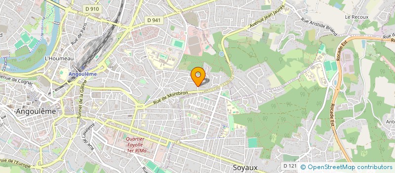 localisation de l'entreprise SOEVASHOP  ANGOULEME