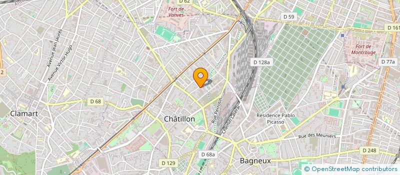 localisation de l'entreprise SOF BAT à CHATILLON