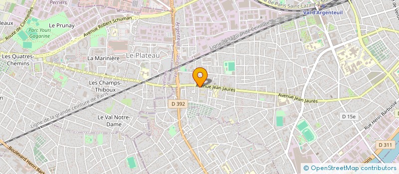 localisation de l'entreprise SOF BATIMENT à ARGENTEUIL