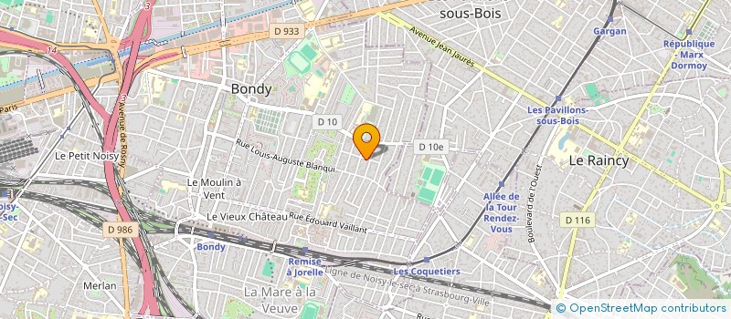 localisation de l'entreprise SOF IMMO  BONDY