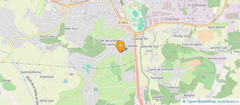 localisation de l'entreprise SOF & STEF  PUJOLS