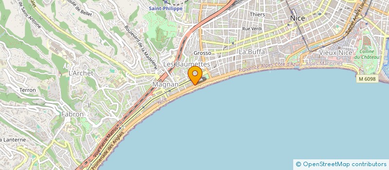 localisation de l'entreprise SOF YACHT FLOWER SERVICES à NICE