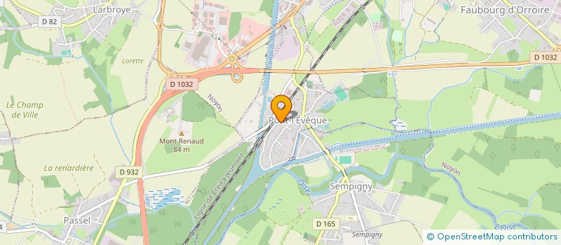 localisation de l'entreprise SOFA  PONT-L'EVEQUE