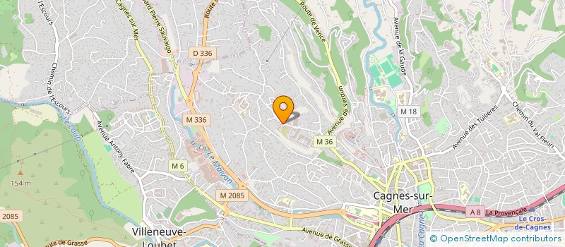 localisation de l'entreprise SOFA à CAGNES-SUR-MER