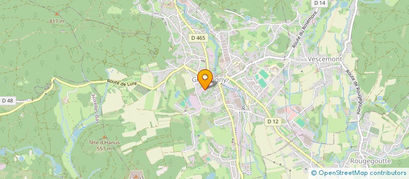 localisation de l'entreprise SOFA à GIROMAGNY
