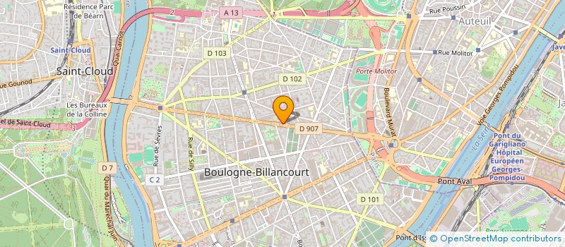 localisation de l'entreprise SOFA DU MONDE à BOULOGNE-BILLANCOURT