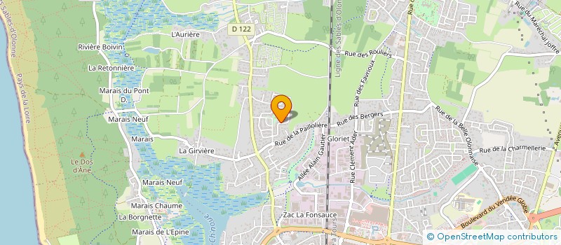 localisation de l'entreprise SOFA INDUSTRIE à LES SABLES D'OLONNE