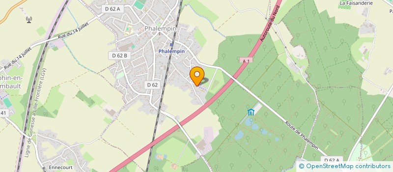 localisation de l'entreprise SOFABE 2  PHALEMPIN