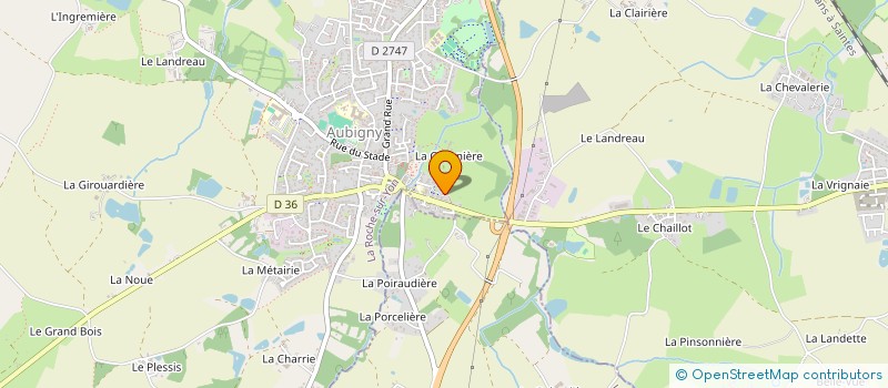 localisation de l'entreprise SOFABEL  AUBIGNY-LES CLOUZEAUX