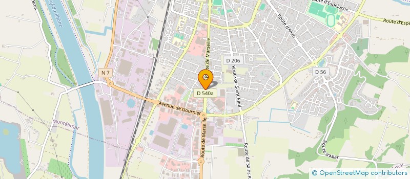 localisation de l'entreprise SOFABO-CDV  MONTELIMAR