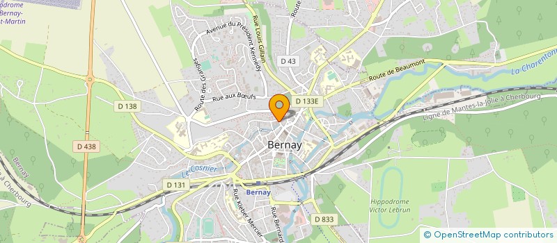 localisation de l'entreprise SOFAC à BERNAY