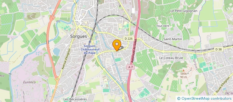 localisation de l'entreprise SOFAC PROVENCE  SORGUES