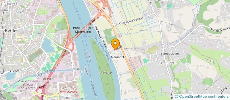 localisation de l'entreprise SOFACTHIM  LE BOUSCAT