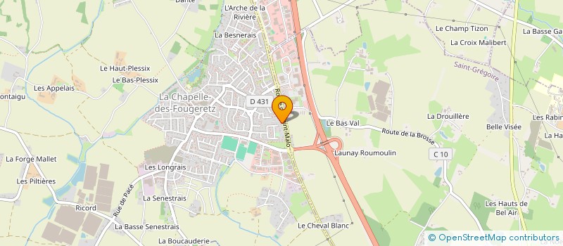 localisation de l'entreprise SOFADIS à LA CHAPELLE-DES-FOUGERETZ