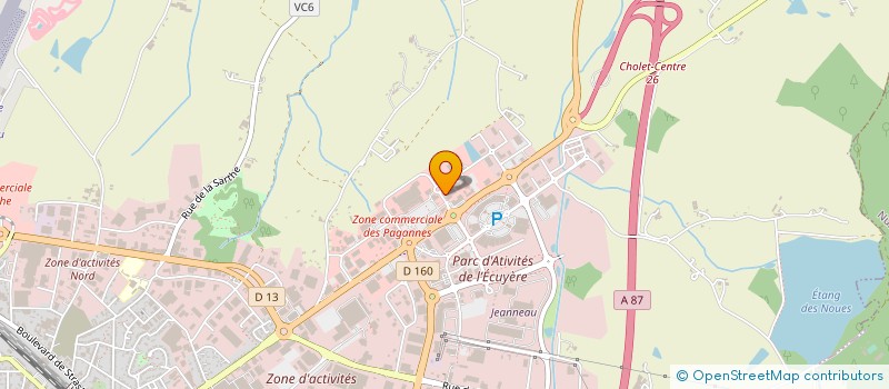 localisation de l'entreprise SOFADIS à CHOLET