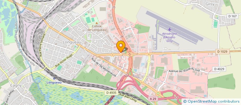 localisation de l'entreprise SOFADIS à LONGUEAU