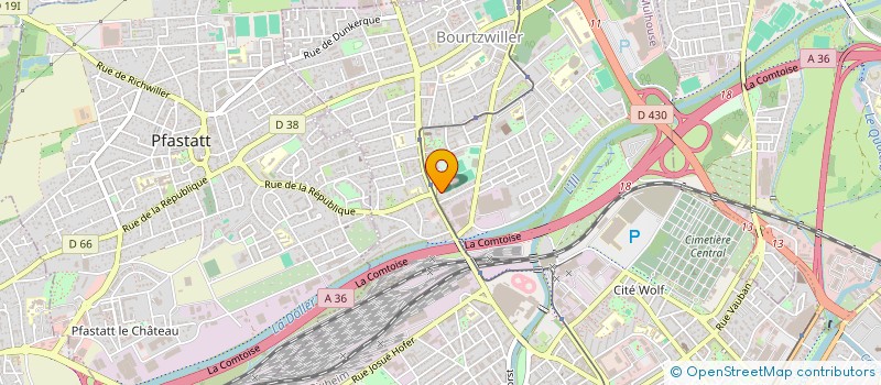 localisation de l'entreprise SOFAGAS à MULHOUSE