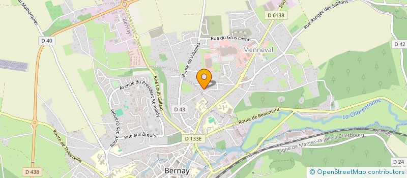 localisation de l'entreprise SOFAHOME  MENNEVAL