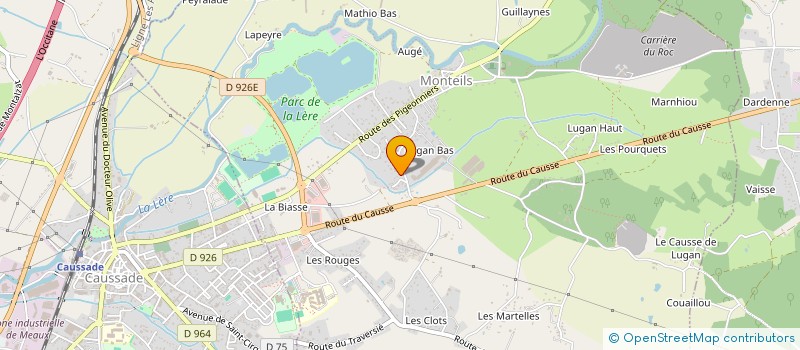 localisation de l'entreprise SOFAI  MONTEILS