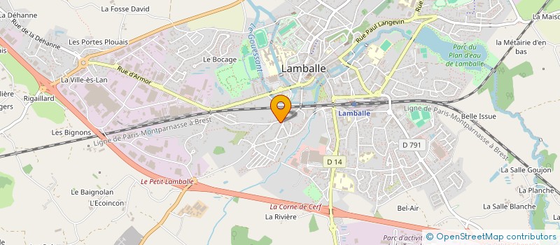 localisation de l'entreprise SOFAJITAS  LAMBALLE-ARMOR